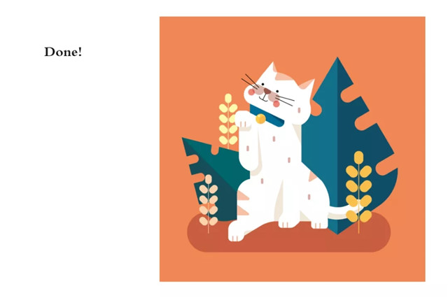 AI+PS制作可爱的招财喵插画Banner图文教程