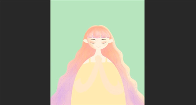 AI+PS绘制小清新风格许愿少女手机壁纸图文教程