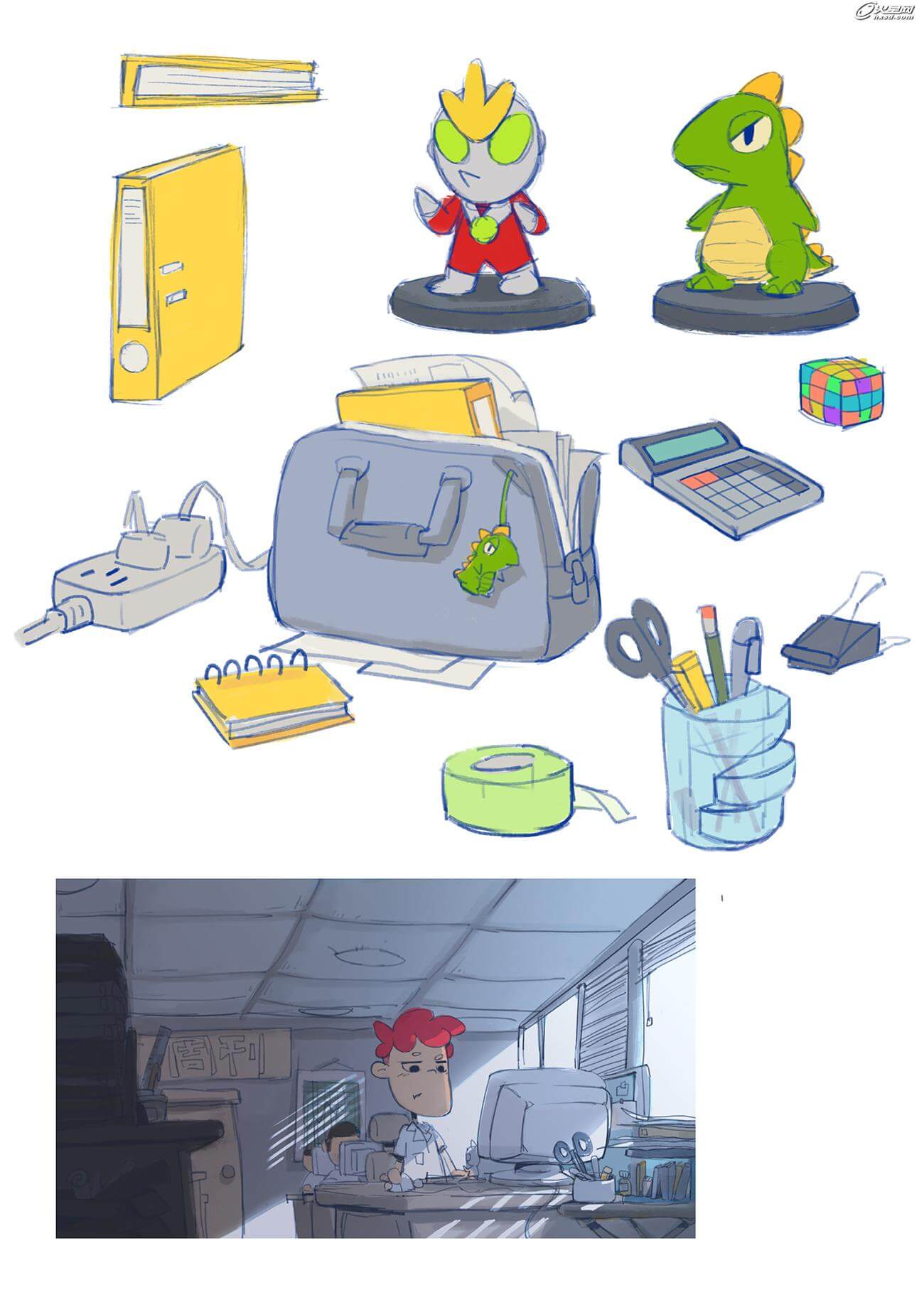 图片[9]-2017毕设动画短片 《小渡的怪兽书包》制作解析-伊丞小站（YLIMHS.COM）